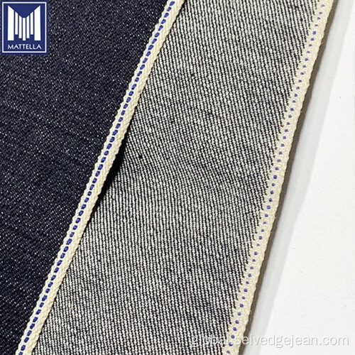 Woven Cotton Fabric For Men 14oz japanese cross slub selvedge denim fabric Supplier